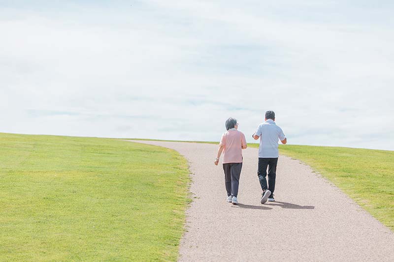 ウォーキング、散歩、夫婦