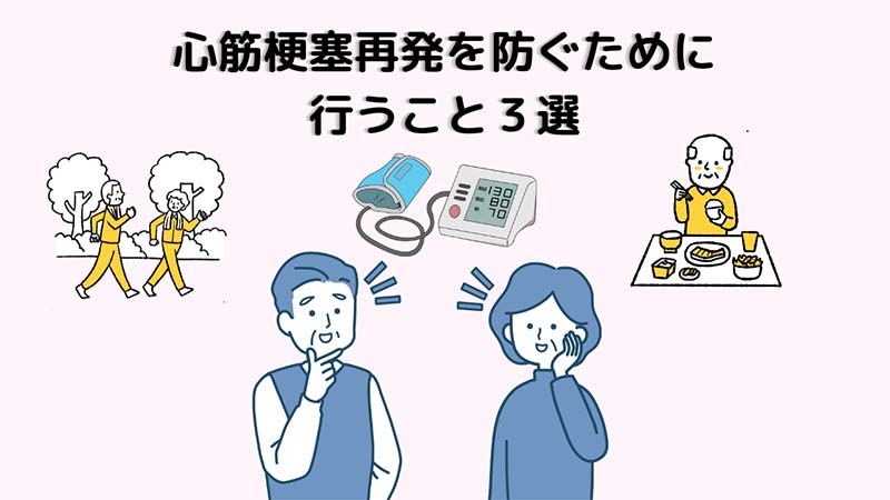 心筋梗塞再発を防ぐために行うこと3選