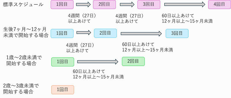 ワクチン接種スケジュール