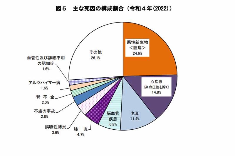 主な死因の構成割合